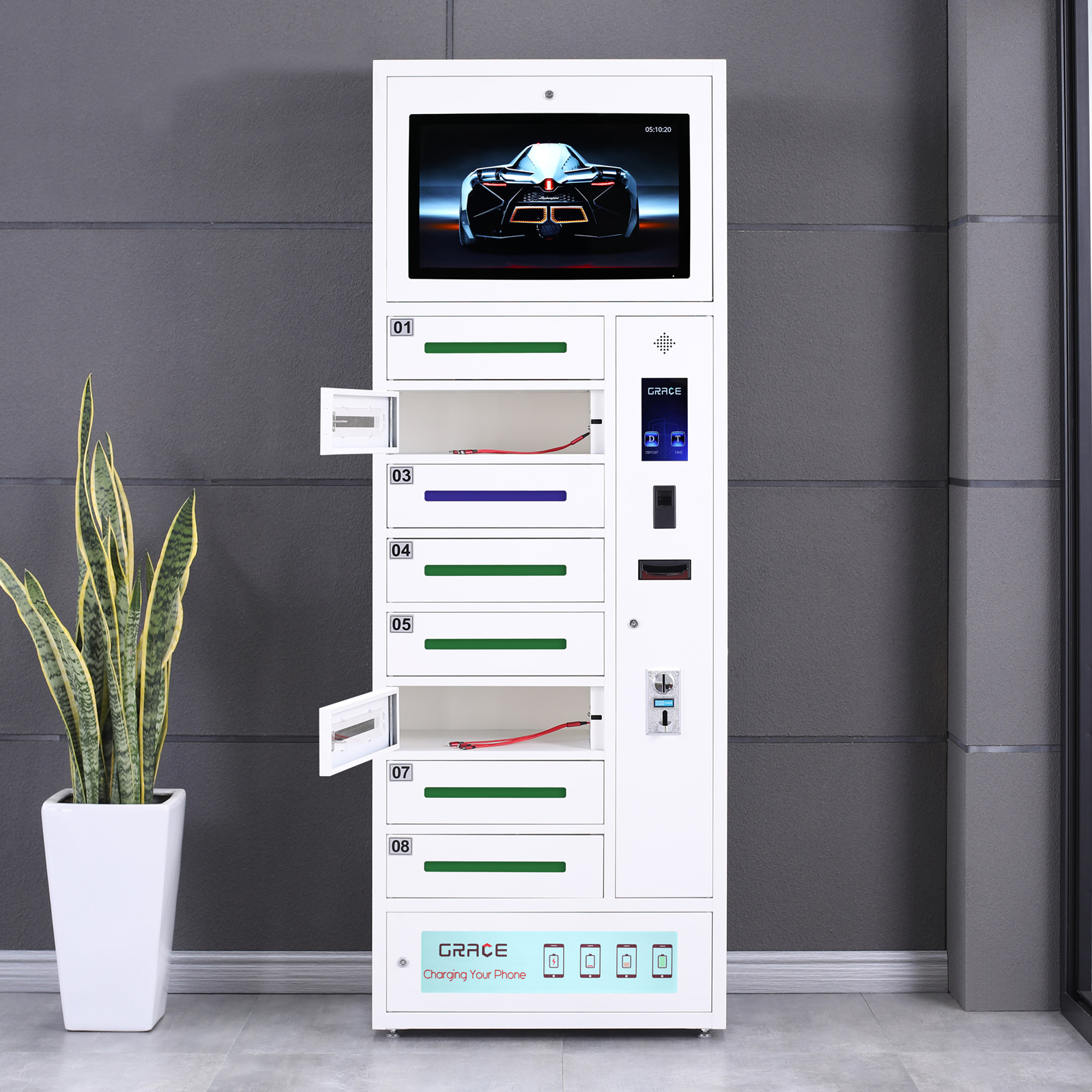 Smart Mobile Phone Charging Locker AL5007E8B