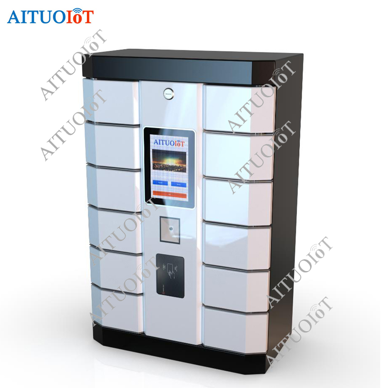 Smart Key Lockers with 12 Doors Small Intelligent Key Storage Cabinet AL5010A12