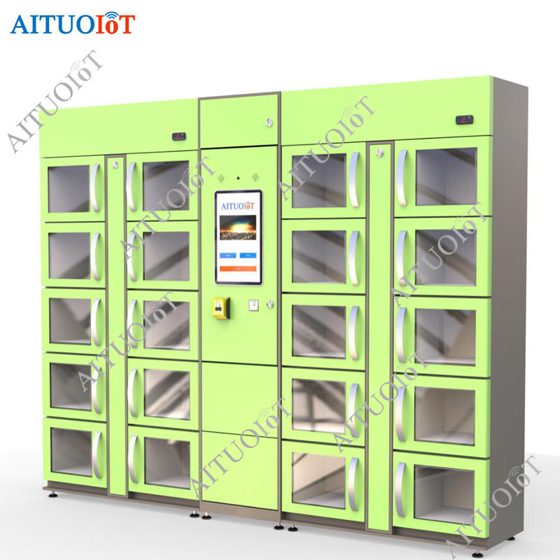 Smart Refrigerated Locker Fresh Food Storage Cabinet with Acrylic Doors AL5016FS