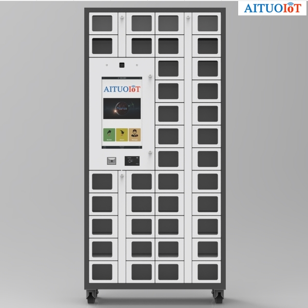 Smart tool storage locker with 38 doors Kiosk & 48 doors sub-cabinet