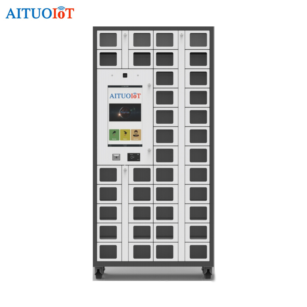 Smart tool storage locker with 38 doors Kiosk & 48 doors sub-cabinet
